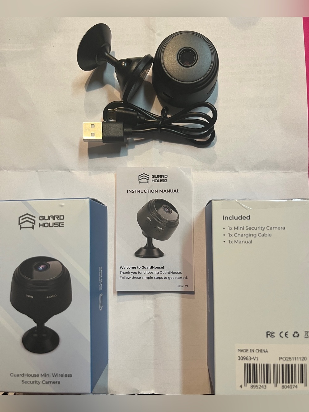 PAIR of mini Wireless WiFi Security cameras indoor/outdoor Cameras NEW in box
